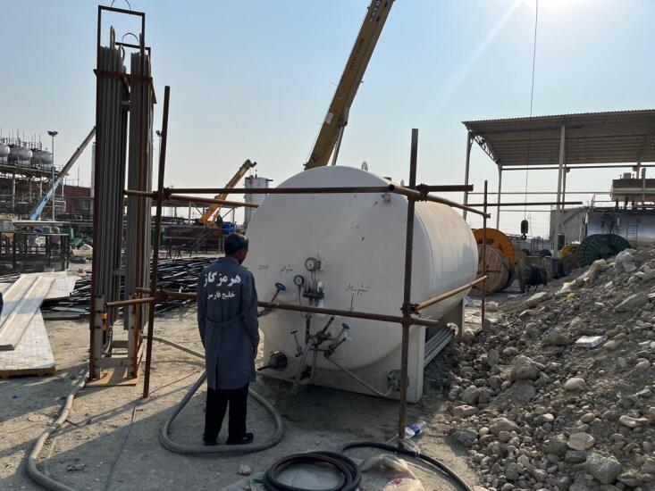 پرژینگ نیتروژن پیش راه اندازی پتروشیمی